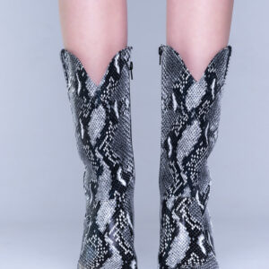 Overkill Black white snake leather